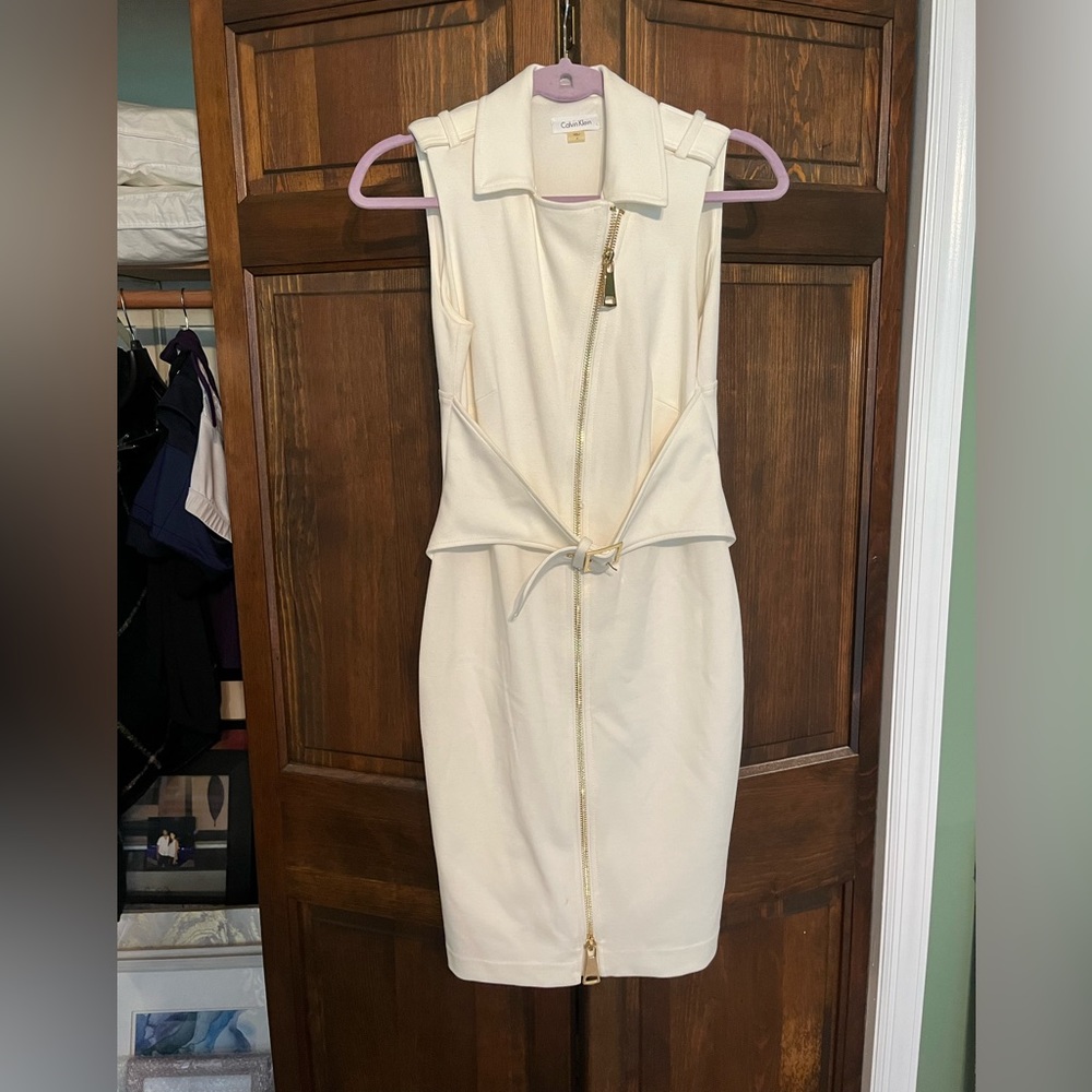 Ivory Calvin Klein Dress
